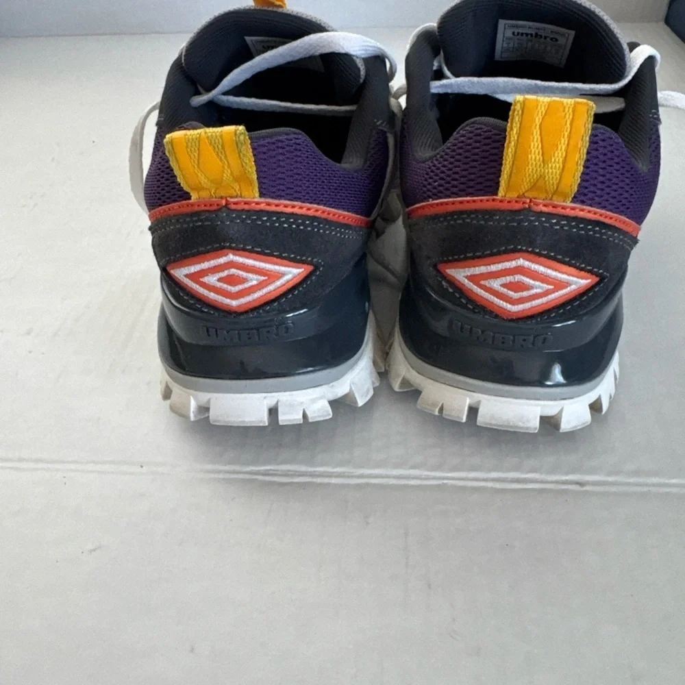 Umbro Gray and Purple Trail Sneakers